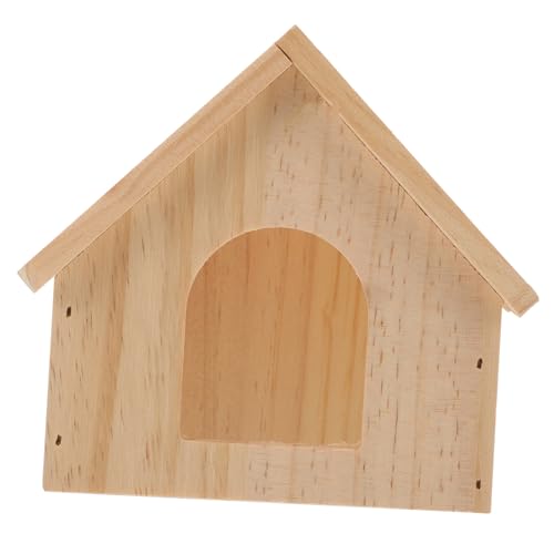 Hemobllo Holz Hamsterhaus Für Kleintiere Niedliches Rattenversteck Langlebig Und Sicher Für Hamster Meerschweinchen Und Rennmäuse Perfektes Schlaf Und Spielhaus Für Haustiere von Hemobllo