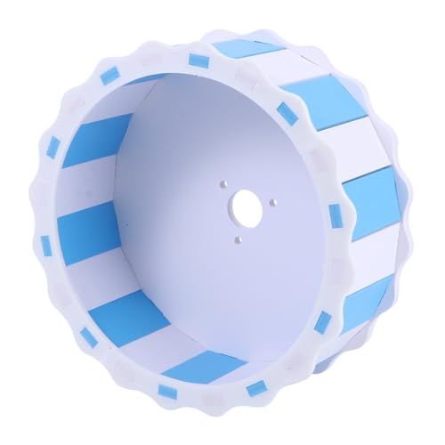 Hemobllo Holzrad kleines Hamsterrad Hamster spielt Rad drinnen Hamsterlaufspielzeug Haustier Hamster hamsterspielzeug Hamster cage Toy Hamsterrad Bambus Blue von Hemobllo