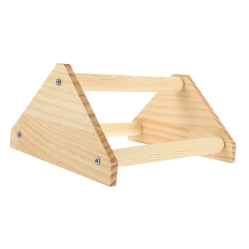 Hemobllo Indoor Papageienstand Aus Naturholz Spiel Und Trainingsstand Für Vögel Für Wellensittiche Und Hühner Dekorativ Und Stabil Spiel Und Erkundung von Hemobllo