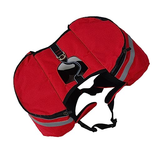 Hemobllo Pet Dog Backpack Für Outdoor-aktivitäten Tragbar Und Atmungsaktiv Für Reisen Camping Und Wandern Roter Hunderucksack s Mit Seitentaschen Für Snacks Und Wasser Hemobllo Pet Dog Backpack Für Outdoor-aktivitäten Tragbar Und Atmungsaktiv Für Reisen Camping Und Wandern Roter Hunderucksack s Mit Seitentaschen Für Snacks Und Wasser von Hemobllo