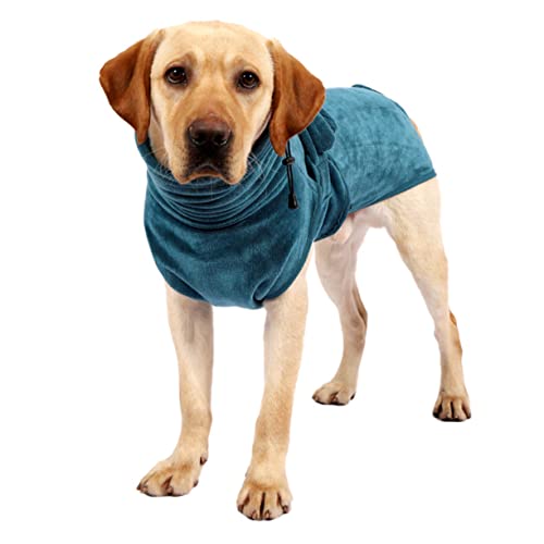 Hemobllo Hunde-Pyjama Hundebademantel Körperpflege Großer Hunde Regenmantel Haustier Bademantel Haustierbad Hundebecken Welpe Hund Bademantel Haustier schnell trocknender Bademantel Green von Hemobllo