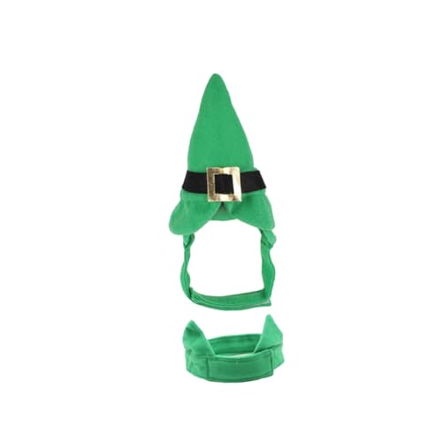 Hemobllo Hunde-Stirnband Und Gürtel-Set Für Hunde St. Patricks Day Hundekostüm Bekleidungsset Für Haustiere St. Patty's Day Hundekleidung Green von Hemobllo