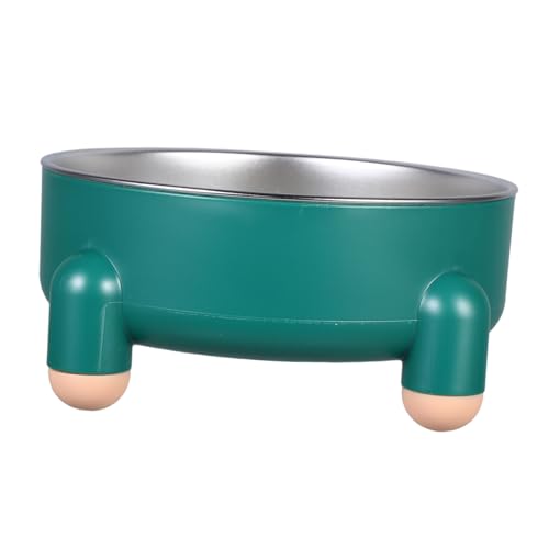 Hemobllo Hundenapf Hundefutternapf Aus Edelstahl Haustiernapf Kleine Edelstahlschüssel Hundenäpfe Aus Metall Haustierwasserschale Edelstahl Große Hundeschale Rostfreier Stahl Green von Hemobllo