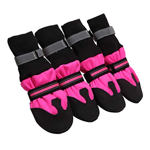 Hemobllo Hundestiefel: Winterwarme Hundeschuhe Im Freien rutschfeste Hundestiefel Haustierpfotenschutz Haustierschuhe Für Herbst Winter Hemobllo Hundestiefel: Winterwarme Hundeschuhe Im Freien rutschfeste Hundestiefel Haustierpfotenschutz Haustierschuhe Für Herbst Winter von Hemobllo