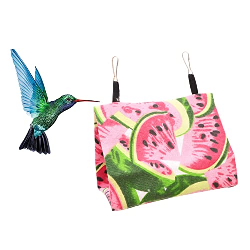 Hemobllo Indoor-vogelnest Indoor-vögel Papageiennest Hängematte in Innenräumen Vogelbett Für Vogel Zucht Liebe -hängematte Klein Vogelnest Dekoration Sittich Schaukelzelt Green von Hemobllo