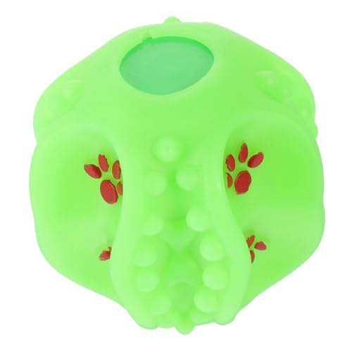 Hemobllo Interaktiver Hundespielzeug Ball Grün Leckerli Ausgabe Trainingsspielzeug für Mittelgroße Hunde Fördert Beschäftigung und Langsames Füttern Robust und Leicht für Aktives von Hemobllo