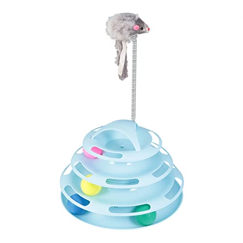 Hemobllo Katze Plattenspieler Katzenspielzeug interaktiv Katzenball Selbstspielendes, interaktives Katzenspielzeug Übungsspielzeug für Haustiere Kätzchen-Kreis-Tracks Plastik Hemobllo Katze Plattenspieler Katzenspielzeug interaktiv Katzenball Selbstspielendes, interaktives Katzenspielzeug Übungsspielzeug für Haustiere Kätzchen-Kreis-Tracks Plastik von Hemobllo