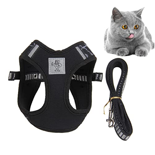 Hemobllo Katzenbrustgurt Brustband Haustier Brustgurt Katzengeschirr Katzenweste Geschirr Haustiergeschirr Haustierweste Geschirr Schwarz Hemobllo Katzenbrustgurt Brustband Haustier Brustgurt Katzengeschirr Katzenweste Geschirr Haustiergeschirr Haustierweste Geschirr Schwarz von Hemobllo