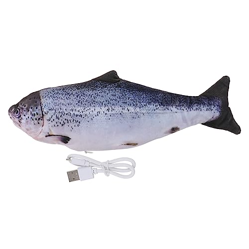 Hemobllo Katzenfischspielzeug interaktives Funny Toys Katzen + katzenspielzeuge cat Toy bewegliches Katzenspielzeug für Haustiere Haustier-Teaser Blue von Hemobllo