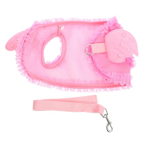 Hemobllo Katzengeschirr Hundezubehör Für Katzen Ups Niedliches Hundegeschirr Gehtasche Katze Große Geschirre Engelsgürtel Indoor Rosa Weste Haustiergeschirr Haustierweste Geschirr Haustier von Hemobllo