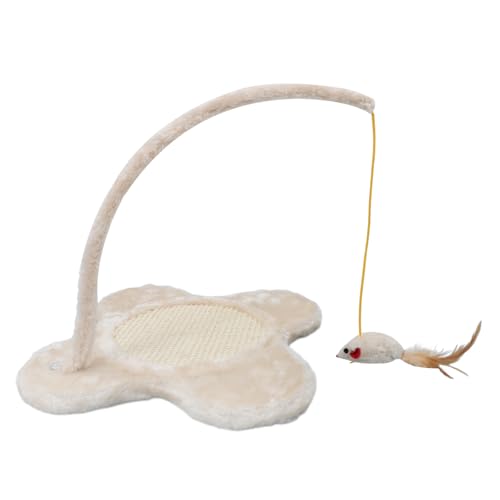 Hemobllo Katzenkratzbrett Sisal Drinnen Kratzer Hängend Kratzen Kratzbaum Für Katzen Hat Post Katzenkratzbaum Mit Federspielzeug Katzenkratzspielzeug Beige Plüsch Hemobllo Katzenkratzbrett Sisal Drinnen Kratzer Hängend Kratzen Kratzbaum Für Katzen Hat Post Katzenkratzbaum Mit Federspielzeug Katzenkratzspielzeug Beige Plüsch von Hemobllo