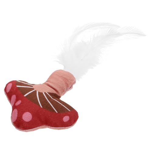 Hemobllo Katzenminze lustig Katzenspielzeug mit Katzenminze kneifen geformt Kauspielzeug zum Zahnen von Katzen Kätzchenspielzeug Cartoon - Plüsch von Hemobllo