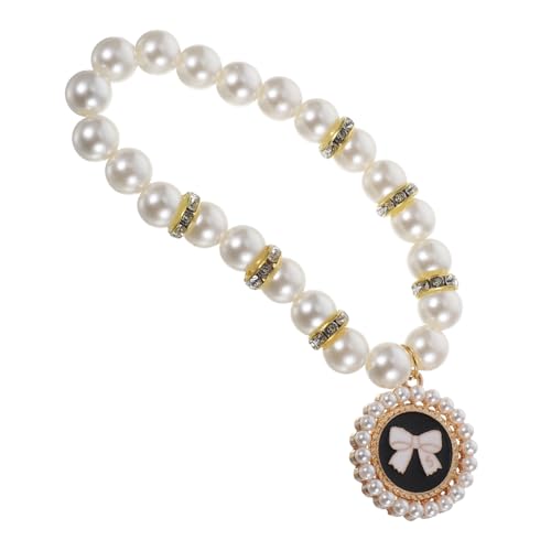 Hemobllo Katzenschmuck Abs Mädchen Katzenhalsbänder Hundeschmuck Haustier Fake Halsband von Hemobllo