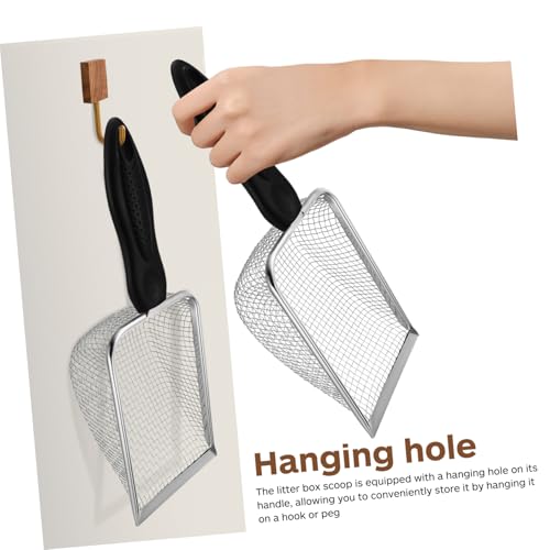 Hemobllo Katzenstreuschaufel mit Maschen Schwer Belastbar Ergonomisch Langlebig und Leicht zu Reinigen Effizientes für Katzenklo Schwarzes Modell mit Aufhängeloch Hemobllo Katzenstreuschaufel mit Maschen Schwer Belastbar Ergonomisch Langlebig und Leicht zu Reinigen Effizientes für Katzenklo Schwarzes Modell mit Aufhängeloch von Hemobllo