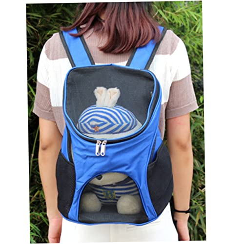 Hemobllo 4kg Portable Tragetasche Für Haustiere Atmungsaktiver Oxford-Rucksack Für Katzen Und Hunde Für Outdoor- Sightseeing Und Camping Blau von Hemobllo