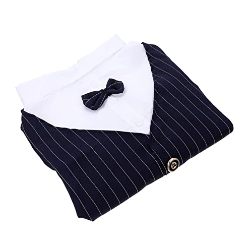 Hemobllo Kleidung für Haustiere Dog Costume hundekostüme Hundehochzeit Haustierformelle Kleidung Mädchen Haustierkleidung UPS hochzeitskleid männliche Hundekleidung Hundehemd Polyester Navy von Hemobllo
