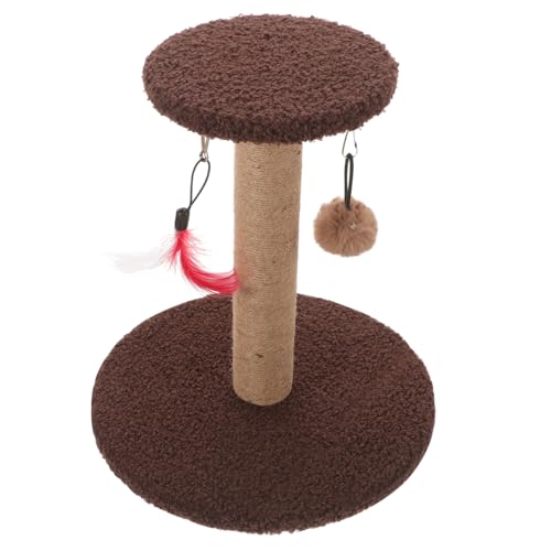 Hemobllo Komfortabler Katzenturm Stabilem Stand Kratzfest und Wiederverwendbar Multifunktionales Kletterspielzeug für Katzen und Kätzchen Kratzbrett zur Krallenpflege und Beschäftigung von Hemobllo