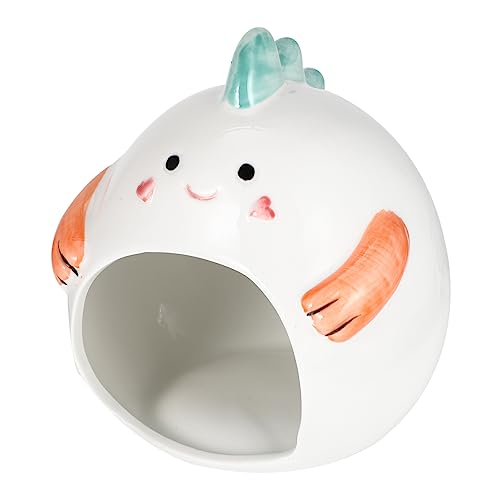 Hemobllo Kühles Hamsterhaus Aus Keramik Innenhamsterbett Für Kleine Haustiere Versteck Und Schlafplatz Für Meerschweinchen Und Hamster Tierfreundliches Design von Hemobllo