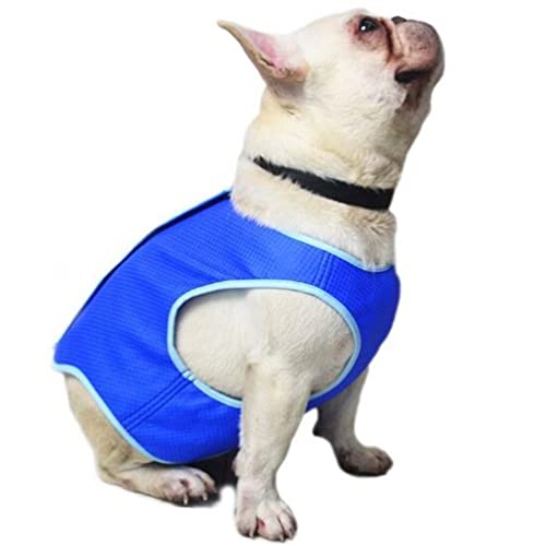 Hemobllo Kühlweste Für Hunde – Kühlweste Für Hunde Haustier-Kühlweste Mit Atmungsaktivem Leichte Hunde-EIS-Kühlweste Für Kleine Mittelgroße Und Große Hunde (Blau) von Hemobllo