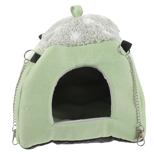 Hemobllo Lovely Hamster Houses Bequeme Hamsterverstecke Und Schlafplätze Für Kleine Tiere Für Hamster Und Chinchillas Robust Und Installieren Großes Grünes Modell von Hemobllo