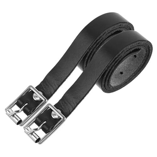 Hemobllo Long Shank Spurs with Pu Surface Stainless Steel Spurs Toddler Spurs Straps for Cowboy Boots Equestrian Training and Riding for Men and Women von Hemobllo