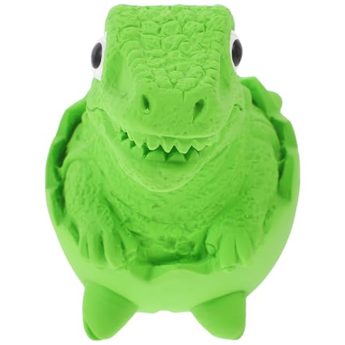Hemobllo Lustiges Dinosaurierform Aus Latex Quietschendes Kauspielzeug Für Welpen Interaktives Für Haustiere Grüne Zähneputzen von Hemobllo