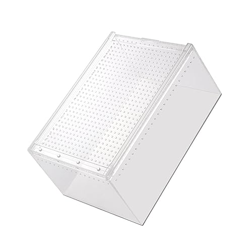 Hemobllo Multifunktionale Reptilienbox aus Transparentem Auslaufsicher Robuste Aufzuchtbox für Schlangen Spinnen Frösche Geckos und Kleine Reptilien von Hemobllo