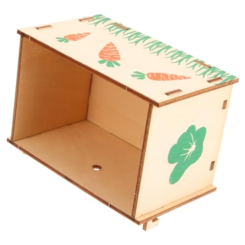 Hemobllo Futterspender Für Kaninchen Aus Holz Praktischer Halter Für Haushalt Futternapffunktion Für Einfache Reinigung Geeignet Für Hamster Und Meerschweinchen von Hemobllo