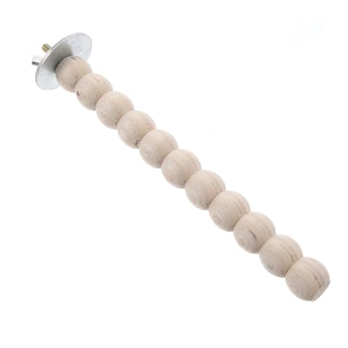 Hemobllo Papageien -Zahnen Stickspielzeug Stehstock für Vogel Cockatiel Barch Vogelstangenständer für Käfig Vogelkäfig stehend, Stock kratzend Sittichbarsch hölzern von Hemobllo