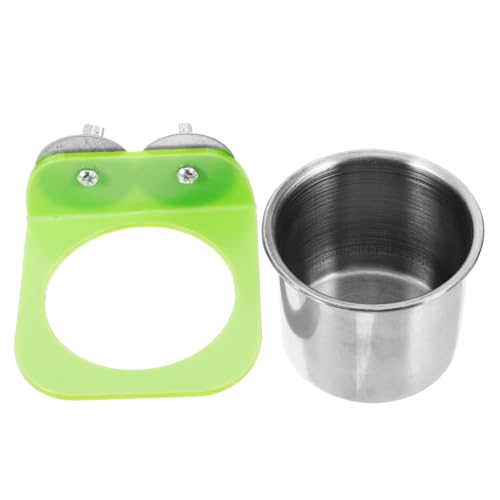 Hemobllo Bird Feeder Metall Futternapf Für Vögel Abnehmbarer Futter Und Wasserbehälter Für Papageien Und Wellensittiche Praktische Käfig-zubehör Für Vogelhaltung von Hemobllo