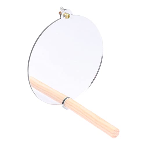 Hemobllo Holz Spiegel Spielzeug Für Papageien Vogel Zubehör Für Käfige Mit Holzständer Und Glocke Für Training Und Spiel Fördert Aktivität Und Beschäftigung Beige Khaki Hemobllo Holz Spiegel Spielzeug Für Papageien Vogel Zubehör Für Käfige Mit Holzständer Und Glocke Für Training Und Spiel Fördert Aktivität Und Beschäftigung Beige Khaki von Hemobllo