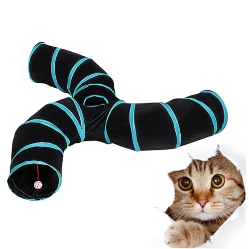 Hemobllo Pet Cat Tunnel interaktives Katzen Tunnel für Katzen cat Toys Plüsch Katzenspielzeug für drinnen Katzenspieltunnel Tunnelröhrenspielzeug für Katzen von Hemobllo