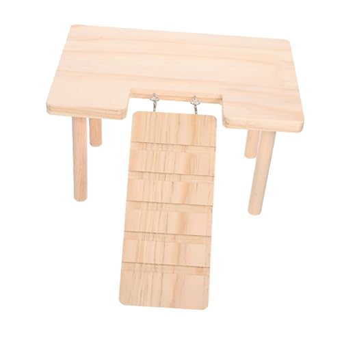 Hemobllo Plattform für Hamsterkäfige Hamsterkäfigplattform mit Rampe Haustierrampe für kleine Tiere Esstisch für Hamster Hamsterplattform aus Holz hölzern Beige Hemobllo Plattform für Hamsterkäfige Hamsterkäfigplattform mit Rampe Haustierrampe für kleine Tiere Esstisch für Hamster Hamsterplattform aus Holz hölzern Beige von Hemobllo
