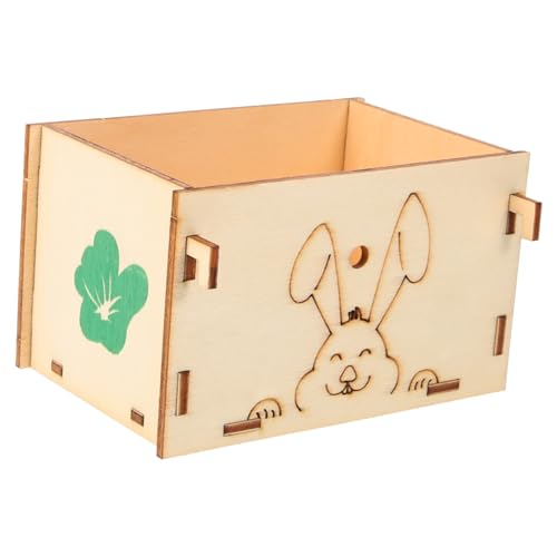 Hemobllo Praktischer Kaninchenfutterautomat Aus Holz Verschleißfester Heuhalter Für Kleintiere Futterspender Für Meerschweinchen Und Hasen Für Käfige Futterstation Hemobllo Praktischer Kaninchenfutterautomat Aus Holz Verschleißfester Heuhalter Für Kleintiere Futterspender Für Meerschweinchen Und Hasen Für Käfige Futterstation von Hemobllo