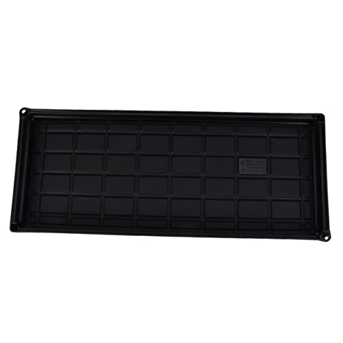 Hemobllo Rechteckiges Pflanzgefäß aus Kunststoff pflanzenpflege pflanzenuntersetzer pflanzenzubehör Blumenkübel-Untersetzer Pflanzschalen Tabletts Garten Tablett Entwässerungsplatte Black von Hemobllo