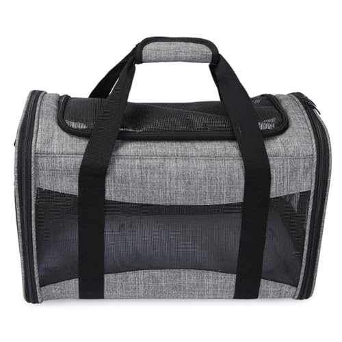 Hemobllo Reisetasche Für Haustiere Transportbox Für Katze Hund Reisetasche Faltbar Atmungsaktiv Rucksackträger Für Haustiere Reisen Hundetasche Lagerung Haustierreiseträger Falten Grey von Hemobllo