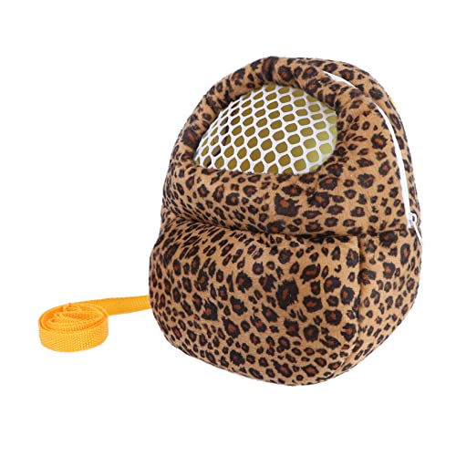 Hemobllo Reisetasche für Haustiere Reisen Beutel Rucksack erweiterbare Haustiertragetasche Atmungsaktiv Transportbox für Hamster Hamsterträger Haustiertasche Hamster-Aufbewahrungstasche von Hemobllo