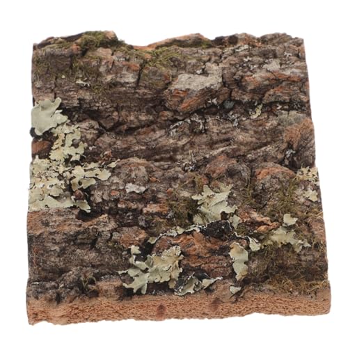 Hemobllo Rinde Dekoration Reptilien Habitat Korkbaum Rinde Aquarien Dekoration Kletterfläche Reptilien Natural Cork Decor zarte Aquarienrinde Reptilienrindendekor Aquarium bellt Dark Brown von Hemobllo