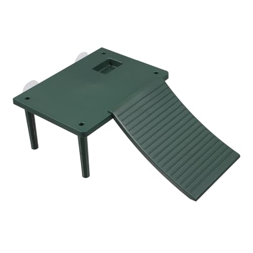 Hemobllo Schildkröten-terrasse Schildkröten-sonnenterrasse Schwimmende Plattform Zum Ausruhen Von Haustieren Schildkröten-sonneninsel Reptiliendock Reptilientreppe Abs Green von Hemobllo