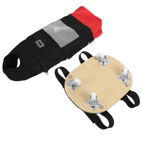 Hemobllo Schleppbeutel für Gelähmte Hunde mit Robustem Holzgestell und Leichter Indoor und Outdoor Hundetragebeutel für Behinderte Hinterbeine Schützt und Entlastet Gelähmte Haustiere von Hemobllo