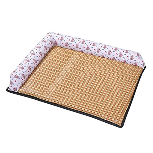 Hemobllo Sommer kühlmatte Bett Haustier Cool Kühlung Welpe Unterlage Hund Sommermatte Grey von Hemobllo