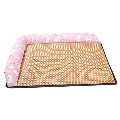 Hemobllo Sommerkühlmatte Für Haustiere Cool Kühlmatte Für Hunde Schlafen Halten Größe Kühlung Welpe Produkte Bett Haustierkühlkissen Pads Drinnen Unterlage Haustier -sommermatte Rosa von Hemobllo