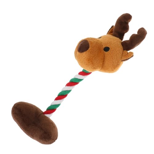 Hemobllo Sprachproduzierende Plüschspielzeug Hund Plüsch Elch quietschend Hundespielzeug Weihnachten klein Kauspielzeug für Hunde Beißspielzeug für Haustier Welpenzubehör Hemobllo Sprachproduzierende Plüschspielzeug Hund Plüsch Elch quietschend Hundespielzeug Weihnachten klein Kauspielzeug für Hunde Beißspielzeug für Haustier Welpenzubehör von Hemobllo