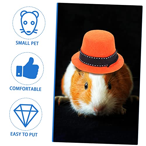 Hemobllo Teiliges Haustier Hüte und Fliegen für Kleine Tiere Niedliche Party Kostüm Dekorationen für Kaninchen Meerschweinchen Hamster Chinchilla und Igel Bunte Festival Accessoires von Hemobllo