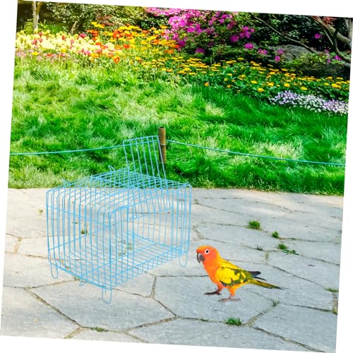 Hemobllo Tragbarer Papageienkäfig Kleiner Vogeltransportkäfig aus Stahldraht Sicherer Reisekäfig für Vögel für Outdoor Aktivitäten und Zucht Geräumig und Bequem Hemobllo Tragbarer Papageienkäfig Kleiner Vogeltransportkäfig aus Stahldraht Sicherer Reisekäfig für Vögel für Outdoor Aktivitäten und Zucht Geräumig und Bequem von Hemobllo