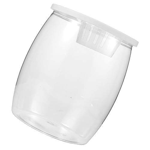 Hemobllo Transparenter Kunststoff Aquarium Fischtank im Trommelform Design Bruchsicher Kleines Aufzuchtbecken für Goldfische Kleine Schildkröten und Desktop Zierfische Praktischer Hemobllo Transparenter Kunststoff Aquarium Fischtank im Trommelform Design Bruchsicher Kleines Aufzuchtbecken für Goldfische Kleine Schildkröten und Desktop Zierfische Praktischer von Hemobllo