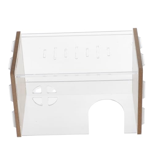 Hemobllo Transparentes Hamsterversteck Heim Rattenversteck Versteck Für Hamster Süßes Hamsterhaus Hamsterversteck Lebensraum Käfig Rattenversteck Hamsterzubehör von Hemobllo