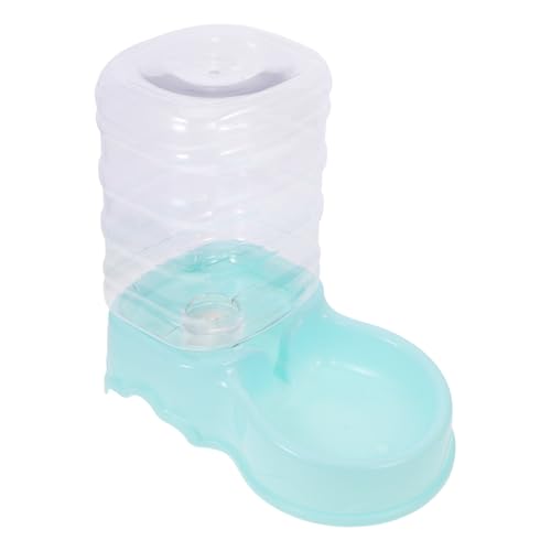 Hemobllo Trinkbrunnen für Haustiere Futterspender Wasser Trinken Katzenfutter isoliert Futterautomat für Hunde Selbstbefüllender Futternapf für Hunde Plastik Sky-Blue von Hemobllo