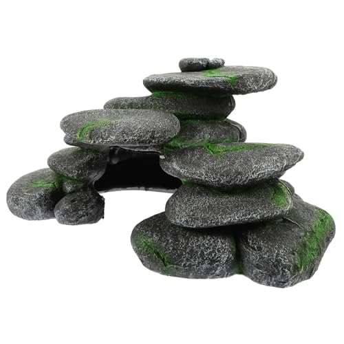 Hemobllo Turtle Hiding Cave mit Realistischem Cobblestone Design Sichere Reptilienversteck und Kletterplattform für Kleine Terrarien Natürlicher Unterschlupf und Sonnenplatz für Hemobllo Turtle Hiding Cave mit Realistischem Cobblestone Design Sichere Reptilienversteck und Kletterplattform für Kleine Terrarien Natürlicher Unterschlupf und Sonnenplatz für von Hemobllo