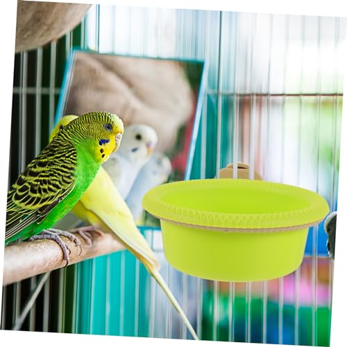 Hemobllo Vogelbad für Käfig Hängend Multifunktional mit Kunststoff Nistplatz Parrot Bathing Tub für Wellensittiche Kanarienvögel und Kleine Vögel und Wasserbad zur Vogelpflege von Hemobllo